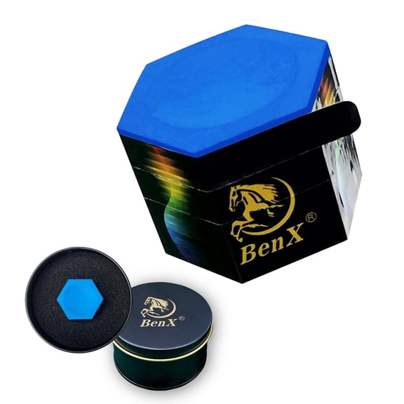Pool Cue Chalk - Professional Billiard Chalk Blue | Nano Technology | Long Lasting 10+ Shots | Enhanced Spin & Control | Wax, Dry & Neutral Options