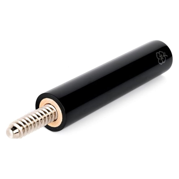 Pool Cue Extender 4 Inch - 3/8x10 Joint Extension - Black Cue Stick Extender - Add Length to Your Cue - Billiards Accessory