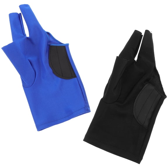 Pool Cue Gloves 2 Pcs Billiard Sports Table Game Accessories for Left Hand Women