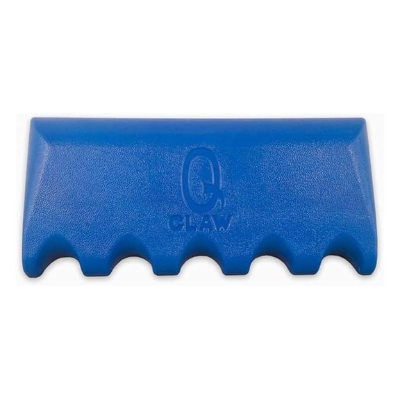 Pool Cue Holder 5 Cue Capacity - Q Claw Design - Blue - Wall Mountable Cue Rack - Billiard Accessory - Durable & Stable - Home & Game Room Decor