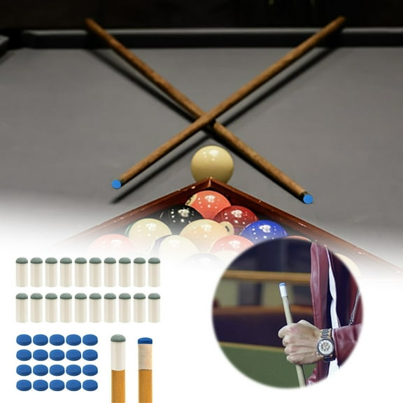 Pool Cue Leather Head 2 Types Of 20 Each A Total Of 40