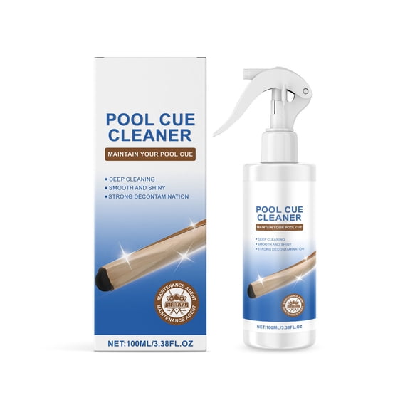 Pool Cue Stick Wax Cleaner, Cleaner Shaft Maintenance Cracking Oil, Cue Shaft Burnisher and Smoother for Wood Pool Stick, 3.38oz