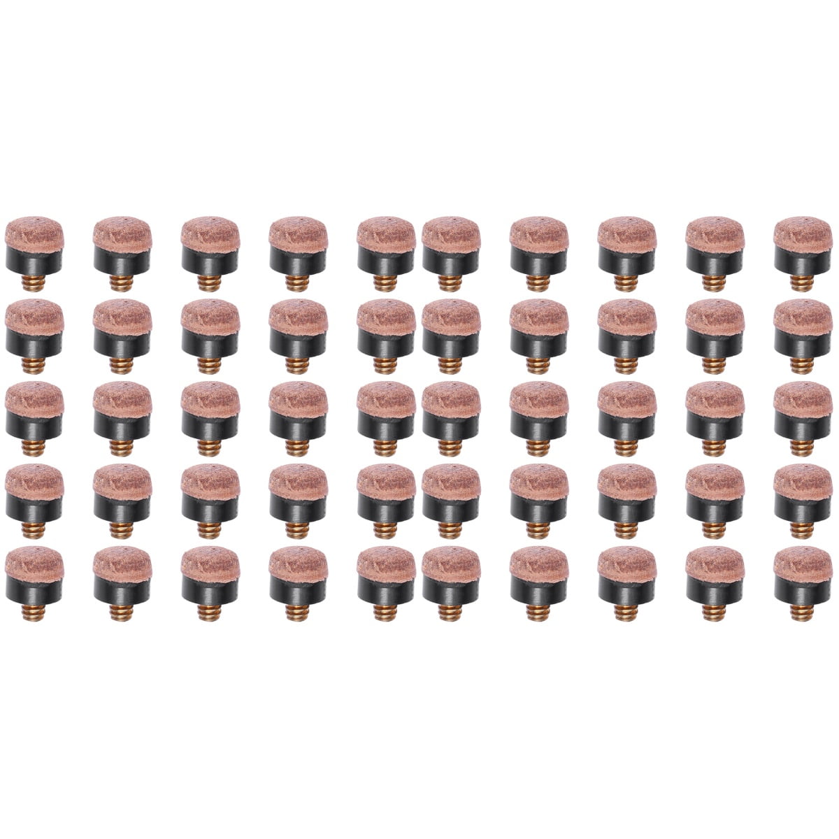 Pool Cue Tip 50 Pcs Billiard Fitting Stick Tips Snooker Component Gun Tip/skin Leather