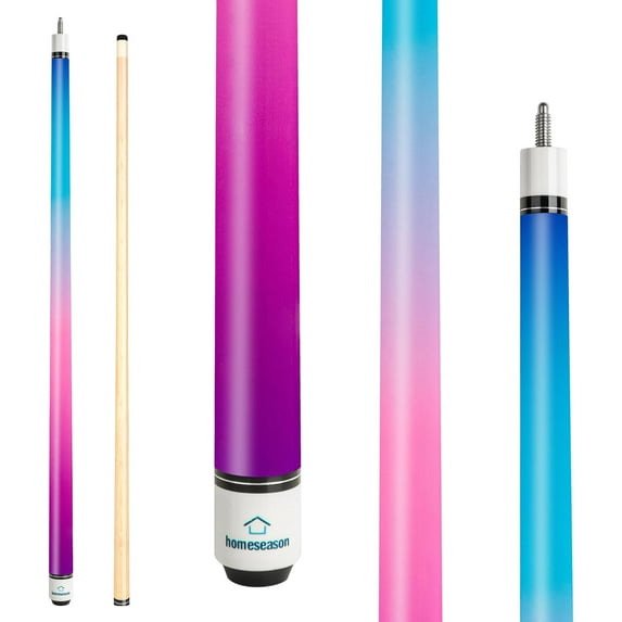 Pool Cues 57 inch Pool Cue Stick with 12.7mm Fiber Leather tip for Beginner, Commercial and Home