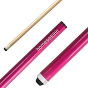 Pool Cues 58 inch Pool Cue Stick with 13mm Fiber Leather tip 4-colors for Beginner, Commercial and Home Entertainment