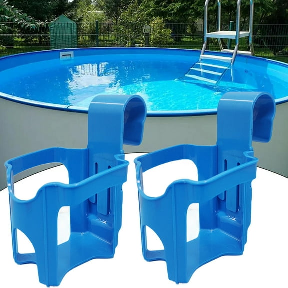 Pool Cup Holders Poolside Beverage Hanger 2 Pieces Detachable Hangable Pool Side Organizer for Spa Sink Patio Bathtub Beach Backyard Deck bearable
