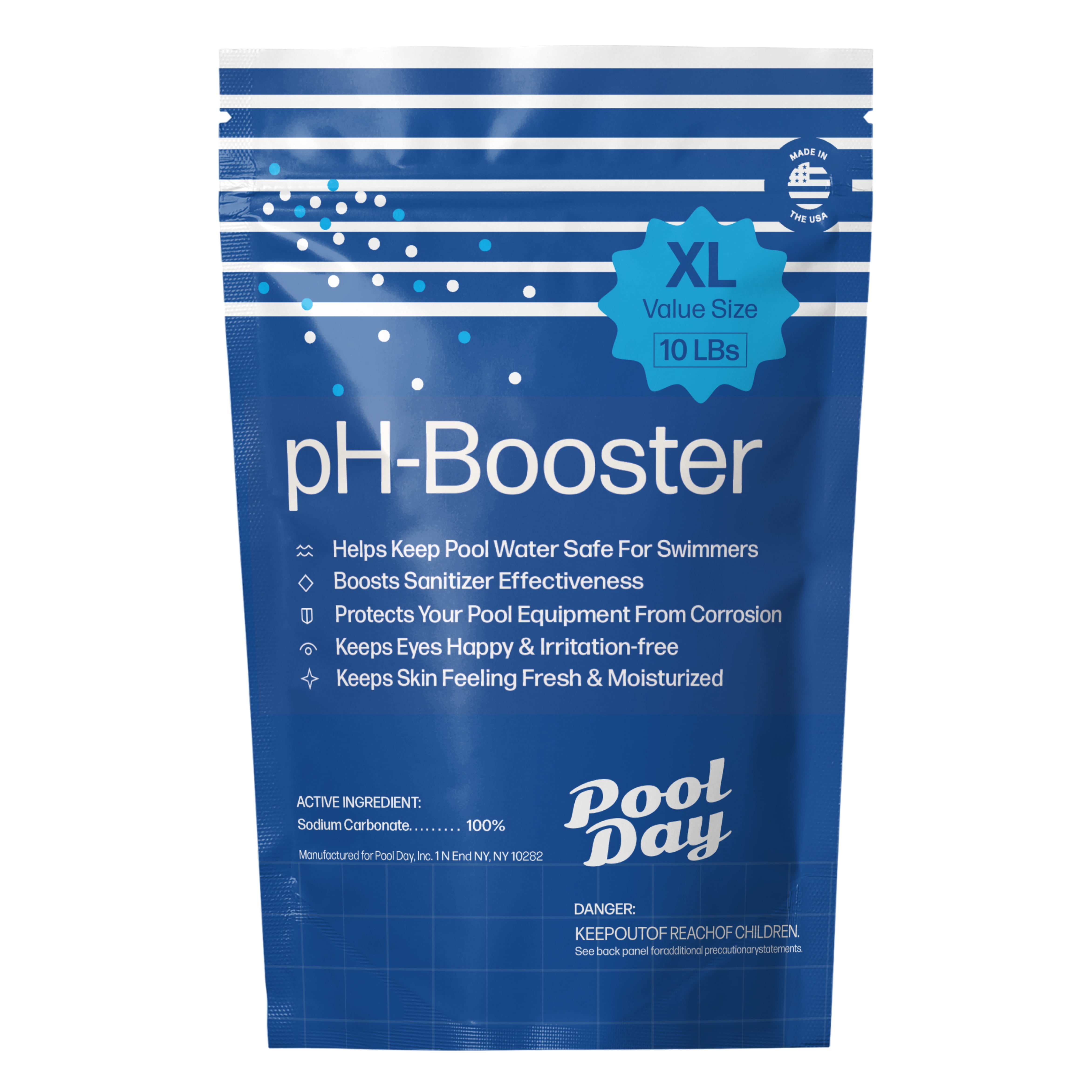 Pool Day 10lb pH Increaser Increase pH in All Pools and Spas 100 Sodium Carbonate