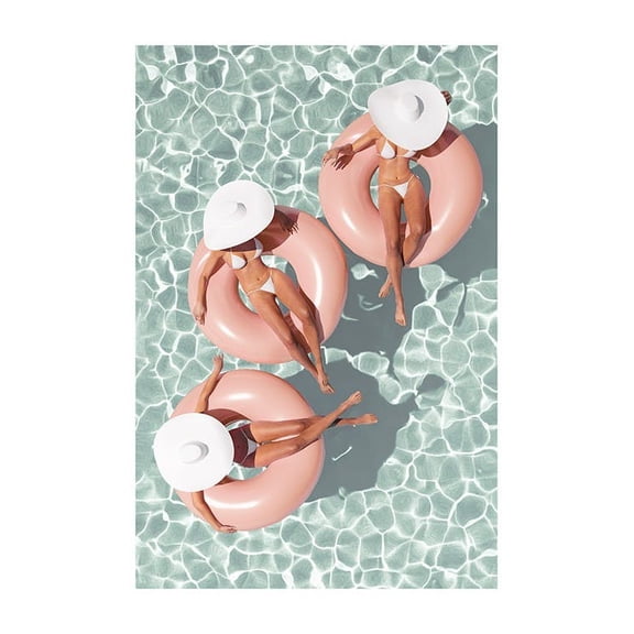 Pool Day Print Wall Art, Modern Wall Decor For Living Room Bedroom, 8x12 UNFRAMED