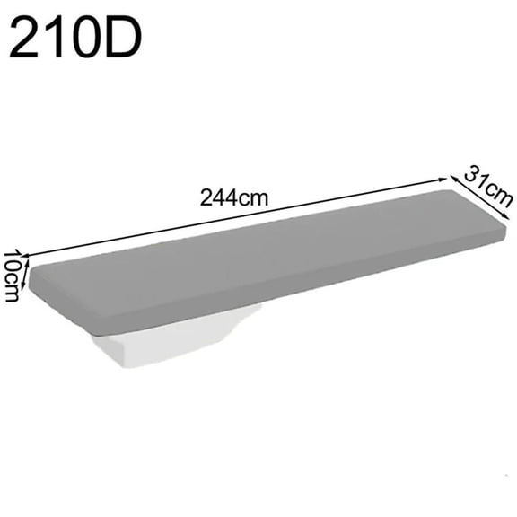 Pool Diving Board Cover Weather Resistant Dustproof with Sunscreen 210D Oxford