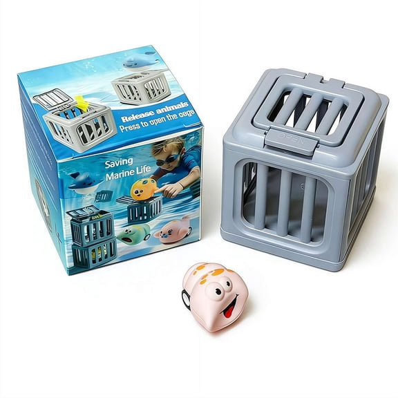 Pool Diving Toys, Water Swimming Dive Pool Game, Fun Outdoor Beach Lake Swim Summer Party Gift, Underwater Dive Game Set with Pools Toy Cage and Floating Ocean