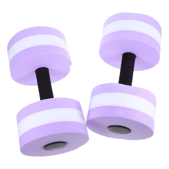 Pool Dumbbells,2Pcs Aquatic Exercise Dumbells EVA Water Barbells Swim Dumbbell Aquatic Fitness Equipment For Water Resistance Aerobics (Purple)