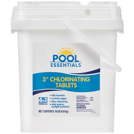 Pool Essentials 3-Inch Chlorine Tablets for Swimming Pools, 10 lbs