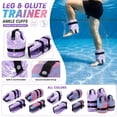 thumbnail image 1 of Pool Exercise Equipment, Water Exercise Equipment for Pools, Leg Workout Equipment for Home, Swim Training Equipment, 2Pc Adjustable Foam Ankle Float Set 12X11X1 Inch for Water, 1 of 6
