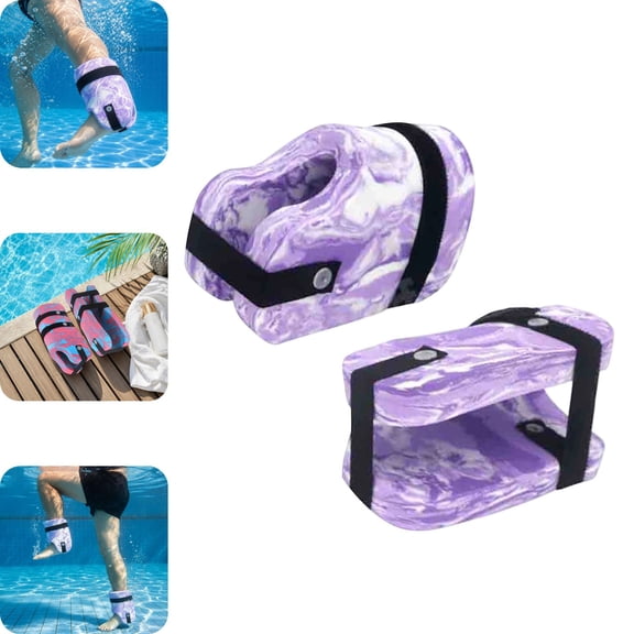 Pool Exercise Water Ankle Weights Adjustable, Aquatic Aerobics Training Gear, Waterproof Leg Resistance Cuffs for Swimming Spa Fitness Home Gym Workout Sports