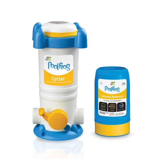 FROG Pool FROG Model 6100 Cycler - All-in-One Sanitizing System and Mineral Reservoir for Pools Up to 25,000 Gallons - Sanitizer Equipment for Easy Pool Maintenance & Water Care