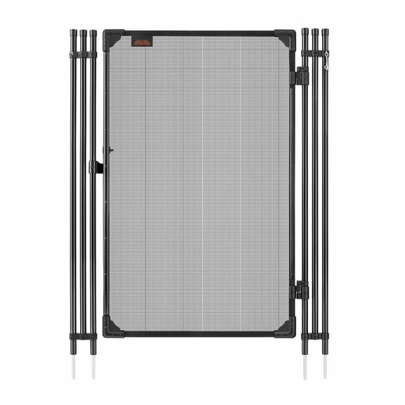 Pool Fence Gate 4 x 2.5 ft, Inground Swimming Pool Gate Kit, Black