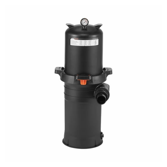Pool Filter 200 sq ft Cartridge, 9000 GPH Pool Filtration System - Durable PP Fiberglass Shell, 50 Micron Filtration for Clean Pool Water