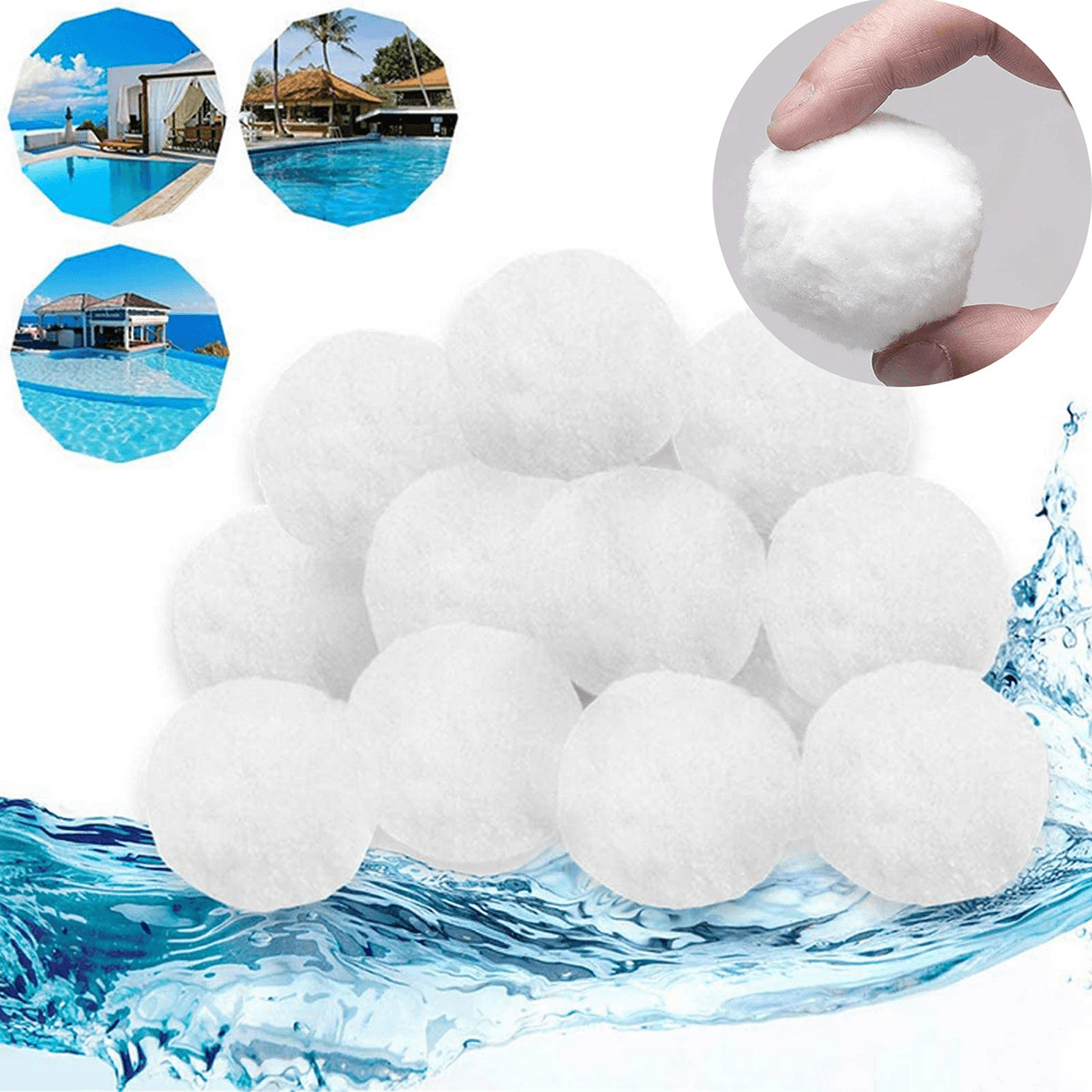Pool Filter Balls Pool Cleaning Balls Swimming Pool Cleaning Equipment Filter Water Purification