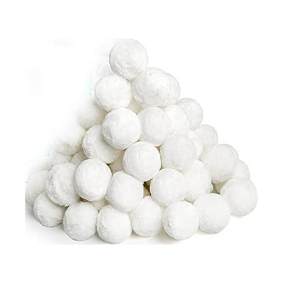 Pool Filter Balls for Sand Filter Reusable Swimming Pool Filtration Media 100 Pieces, Polyethylene Filter Balls Replace Sand for Ground Pool