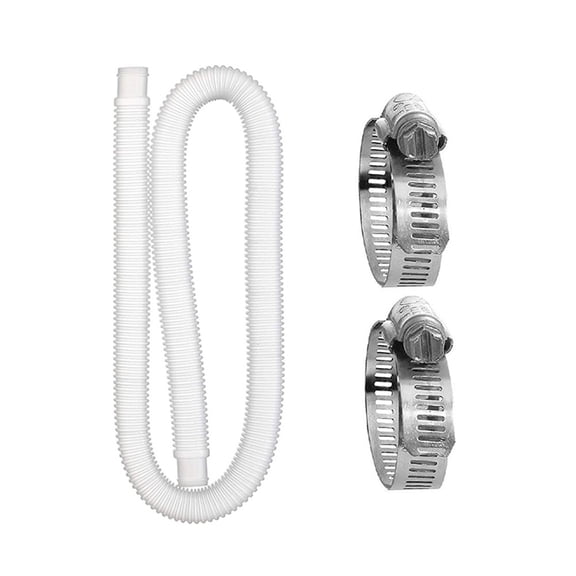Pool Filter Pump Hose Clamp, Fits 5 ft Hose, Metal Replacement Clamp Accessory, Stainless Steel, Secure Leak-Proof Connection, Easy Installation