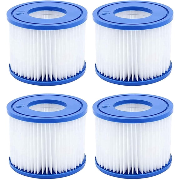 Pool Filter VI for Saluspa Hot Tub Filters Pump Replacement  Type VI, Hot tub Filters VI for Lay-Z-, for Coleman SaluSpa Filters 90352E Swimming Pool Filter (4 )