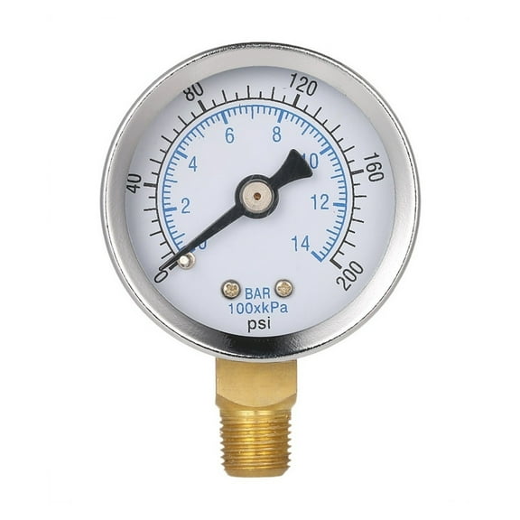 Pool Filter Water Pressure Dial Hydraulic Pressure Gauge Meter Manometer 1/8" NPT Thread ,Portable