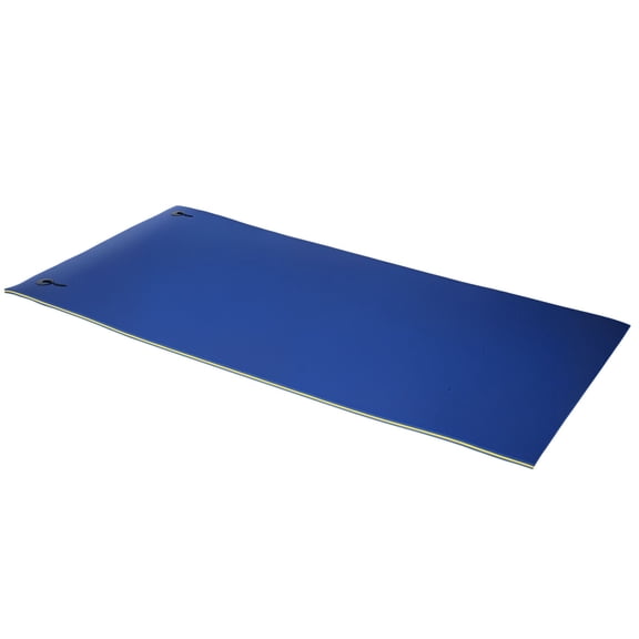 Pool Float Mat, Blue XPE Foam Water Lily Pad with Tear-Resistant Mesh, 118 x 59 x 1.25 Inch for Lakes, Oceans and Pools