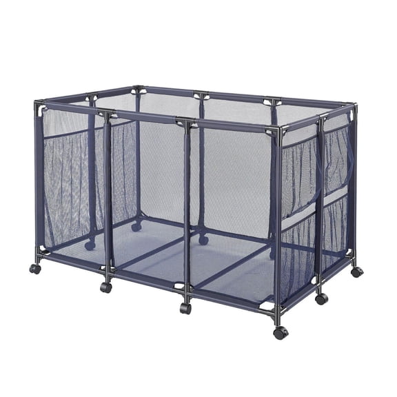 Pool Float Storage Organizer, .8 x 32.7 x 32.7 in Rolling Basket