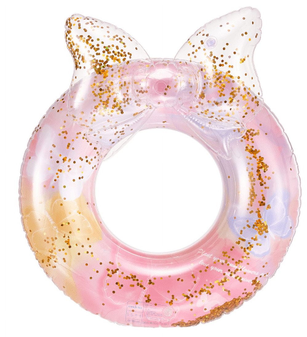 Pool Float for Kids,Inflatable Sequin Swimming rings kids,Beach Toys ...