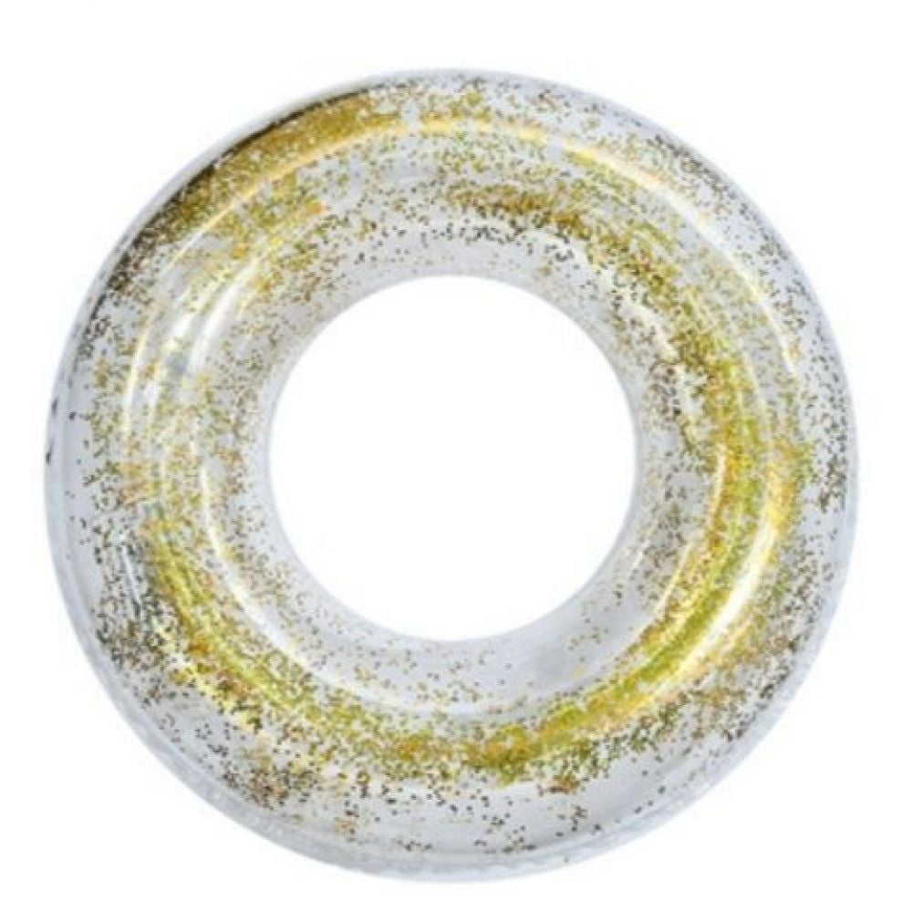 Pool Float with Bright Color Sequin Design, Jumbo Swim Tube for Kids ...