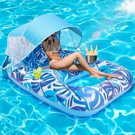 Big Joe Lazy Lounger No Inflation Needed Pool Float with Headrest - Main Image