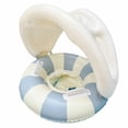 thumbnail image 1 of Pool Float with Canopy – Inflatable Swim Ring with Sunshade and Handles,Safe Water Float,Summer Outdoor Pool & Beach Party Essential Blue, 1 of 6
