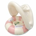 thumbnail image 1 of Pool Float with Canopy – Inflatable Swim Ring with Sunshade and Handles,Safe Water Float,Summer Outdoor Pool & Beach Party Essential Pink, 1 of 6