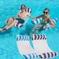 thumbnail image 1 of Pool Floats Adult Heavy Duty Inflatable Floating Pool Toys 51.2 x 27.6 in Blue, 1 of 7