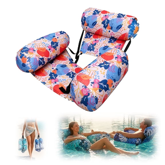 Pool Floats Adult Heavy Duty, Water Floating Lounge Chair, Blow Up Floaties for Summer Fun Party Lake Beach, Inflatable Pool Float for Adults(E, 1PC)