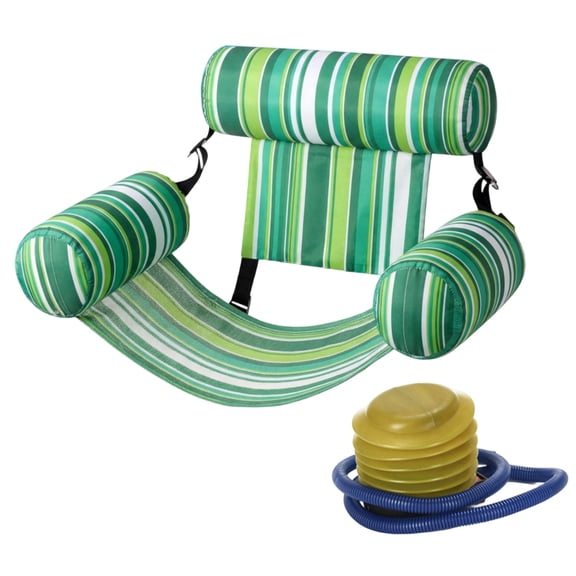 Pool Floats Chairs Adult,Inflatable Pool Lounge,Plant Pattern Floating Mat Hammock,Blow up Water Chairs Noodles rafts for Party Summer Water Beach Fun