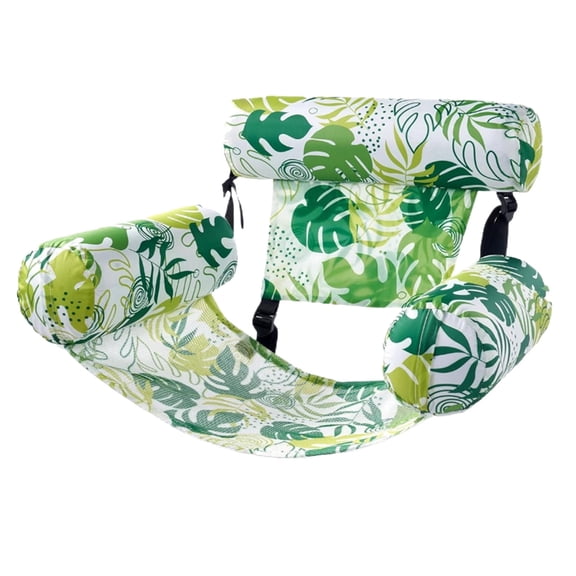 Pool Floats Chairs Adult,Inflatable Pool Lounge,Plant Pattern Floating Mat Hammock,Blow up Water Chairs Noodles rafts for Party Summer Water Beach Fun