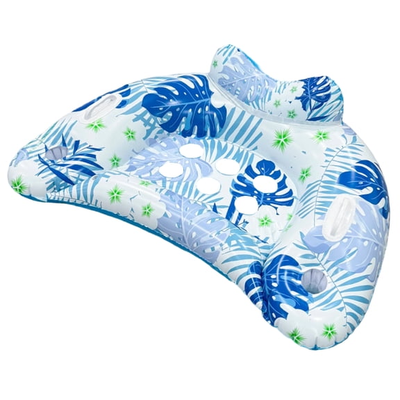 Pool Floats, Inflatable Pool Float Chairs, Upgraded Pool Floats with Cupholders & 2 Handles, Summer Pool Lounger for Lakes Beach Vacation Water Party