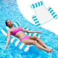 thumbnail image 1 of Pool Floats for Adults, KIMHY Pool Floats Rafts with Headrest, Inflatable Pool Lounge Chairs, Floating Water Hammock for Pool Party Summer Water Fun, 1 of 8