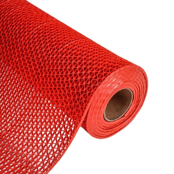 Pool Floor Mat for Deck,Drainage Non Slip Pad Rugs,4.5mm Thick Large Mesh Hollow Rubber Rug Mat for Outdoor Indoor Splash Matting