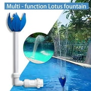 Pool Fountain Adjustable Flower Shape Waterfall Spray Pool Spray Fountain Sprinkler Inground and above Ground Spray Pond Decor 20x6inch Clearance!