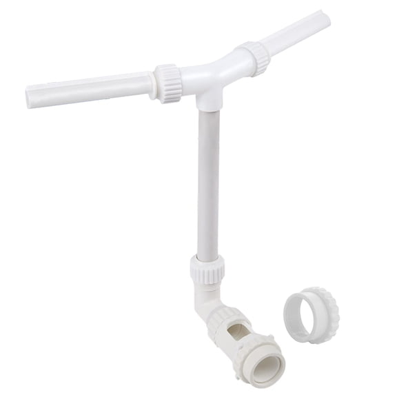 Pool Fountain for Above Ground & Inground Pools, Dual-Jet Adjustable Waterfall Spray Head, 360°Direction,Fits 1.5" & 1.25" Fittings A