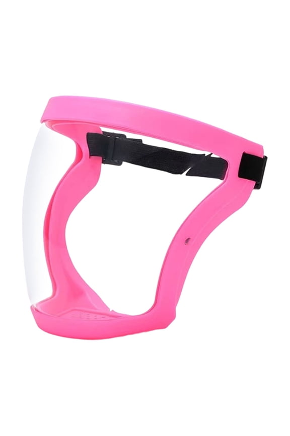 Pool Games for Student, Full Face Snorkel Mask Kids, Paintball Mask Anti Fog, Outdoor Activity, Protection, Collapsible Strap, Pink, 1 Pc