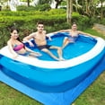thumbnail image 1 of Pool Ground Cloth, 338x239cm Swimming Pool Cover Dirt Proof Tarp for Camping, 1 of 5