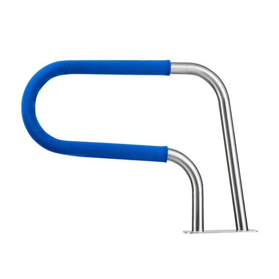 Pool Handrail 31 x 22 inch, 220 lbs Capacity Stainless Steel Pool Rail for Inground Pools, Heavy Duty Swimming Pool Handrails with Non-Slip Grip