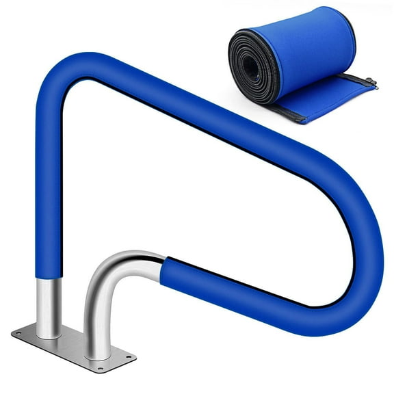 Pool Handrail Cover, Rail Grip for Swimming Pool Hand Railing Covers with Zipper,6 Ft Slip Resistant Safety Grip Sleeve for Swimming Pool Inground Ladder Hand Railing Covers