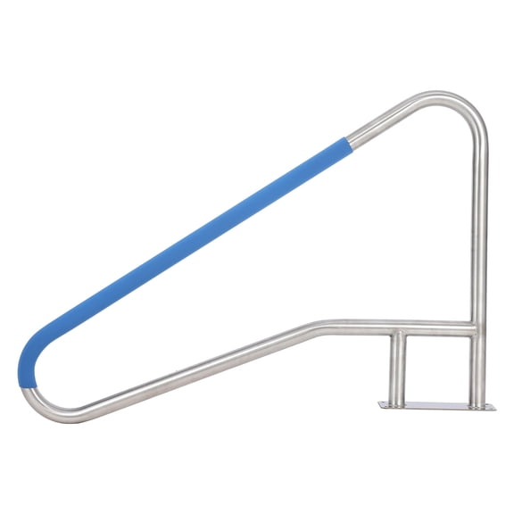 Pool Handrail for Inground Pools, Rustproof Pool Rail 55x32, Stainless Steel Swimming Pool Ladder Handrail with Non-Slip Grips & Easy Installation