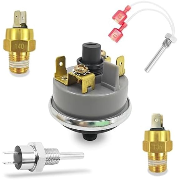 Pool Heater Repair Kit Compatible with Pentair Mastertemp Max-E-Therm Include Switch, Stack Flue Sensor, Thermistor,Replace Number 42002-0024S, 42001-0053S, 42001-0060S, 42002-0025S, 42001-0063S