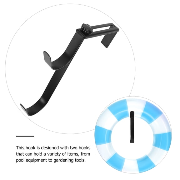 Pool Hooks Fence Lifebuoy Coat Hooks Swimming Pool Door Back Hanger Metal Wall Hook Outdoor Hanging Hooks Pole Hook