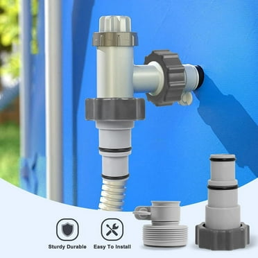 Pool Pump Hose Adapter Set - Grey Conversion Connectors For